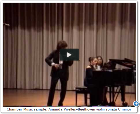 Chamber Music sample: Amanda Virelles-Beethoven violin sonata C minor